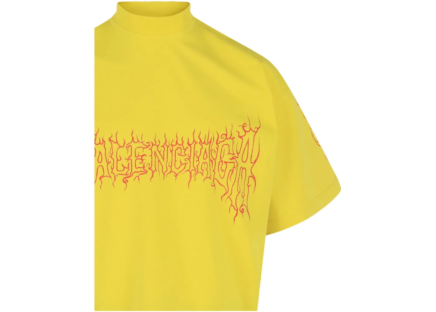 Мужская футболка Oversized Darkwave Balenciaga, Yellow Red — фото 3