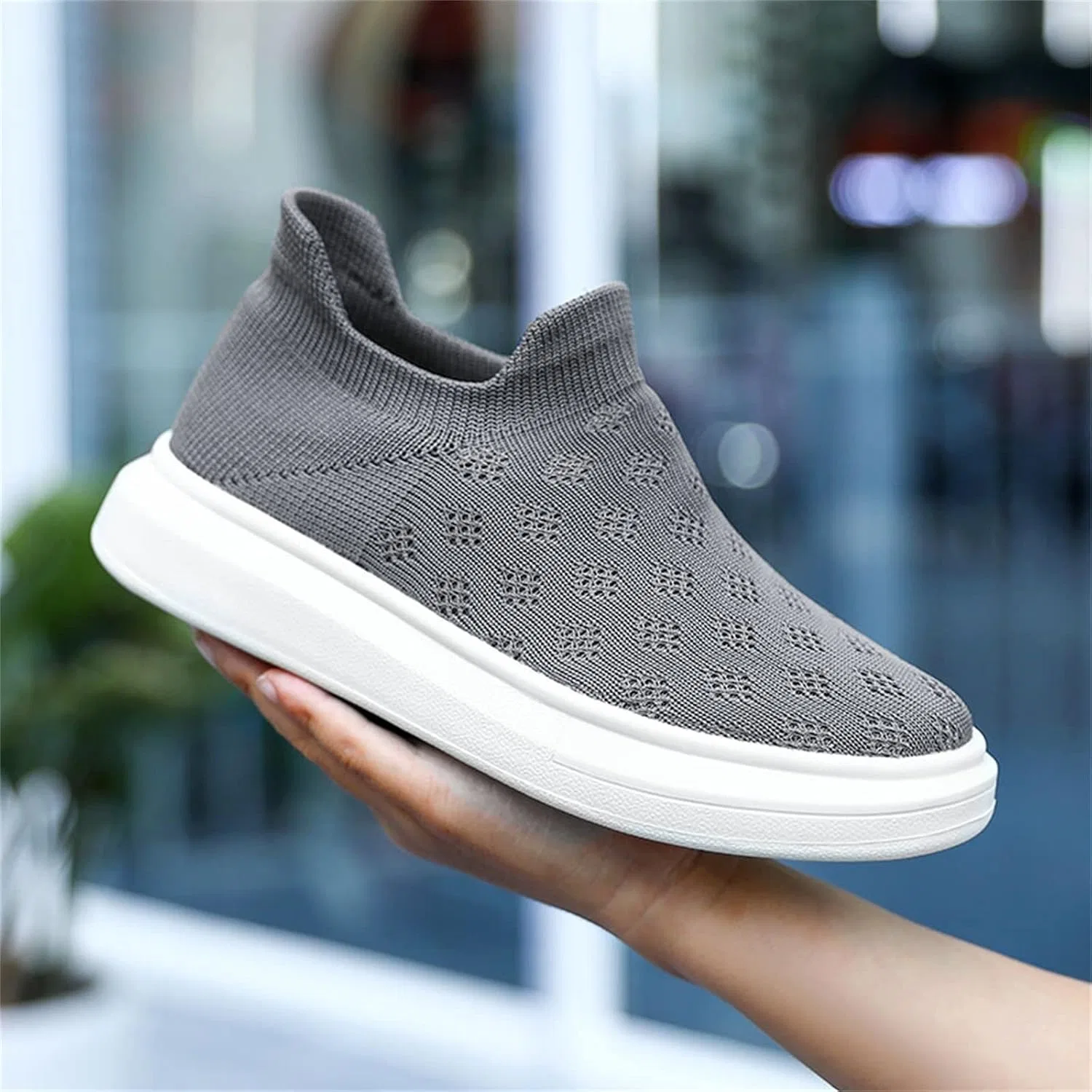 Детские кроссовки для мальчиков с сеткой Big Kid Boys Mesh Shoes, Grey — фото 4