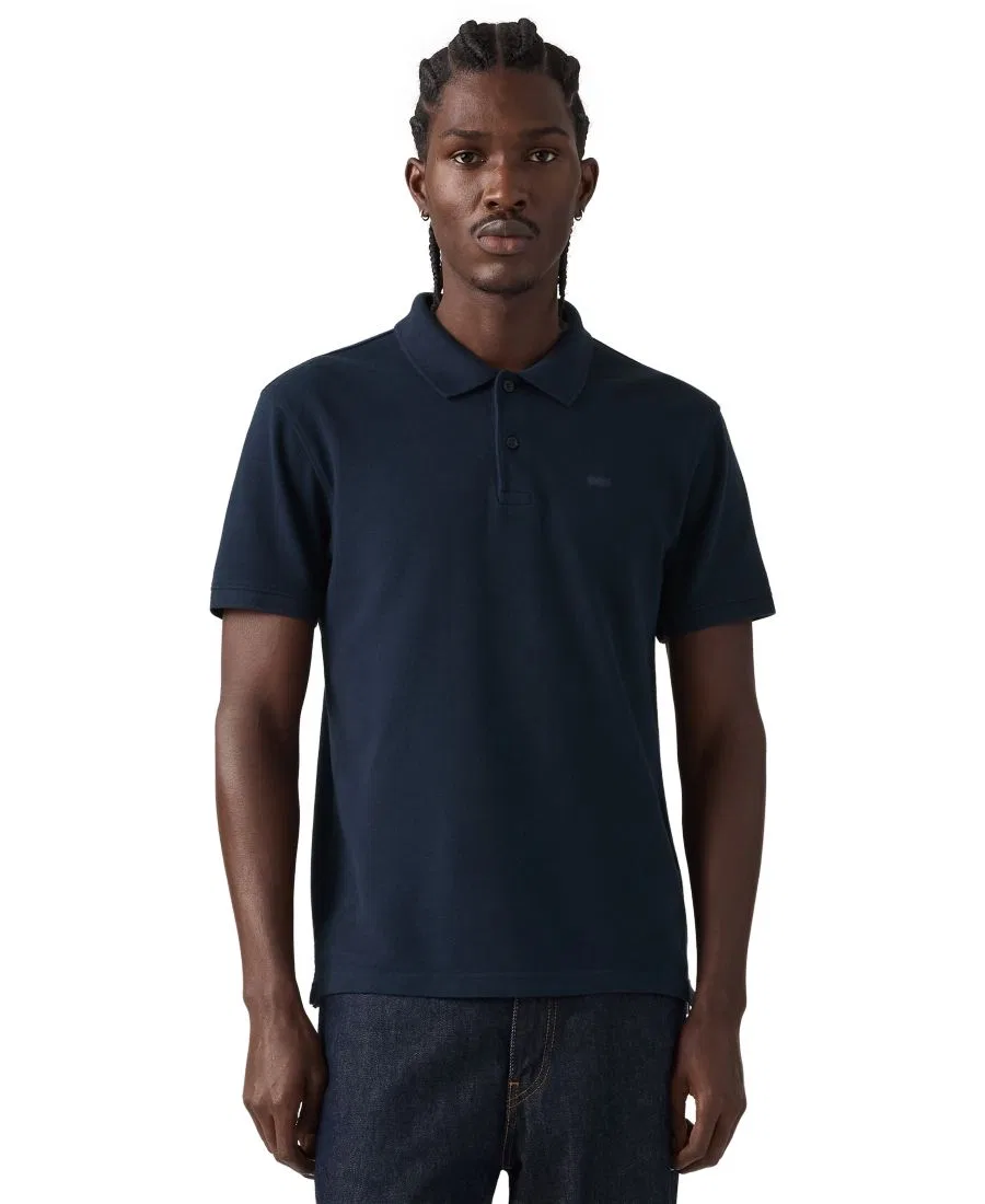 Мужская классическая футболка-поло с коротким рукавом Levi's, Navy — фото 2