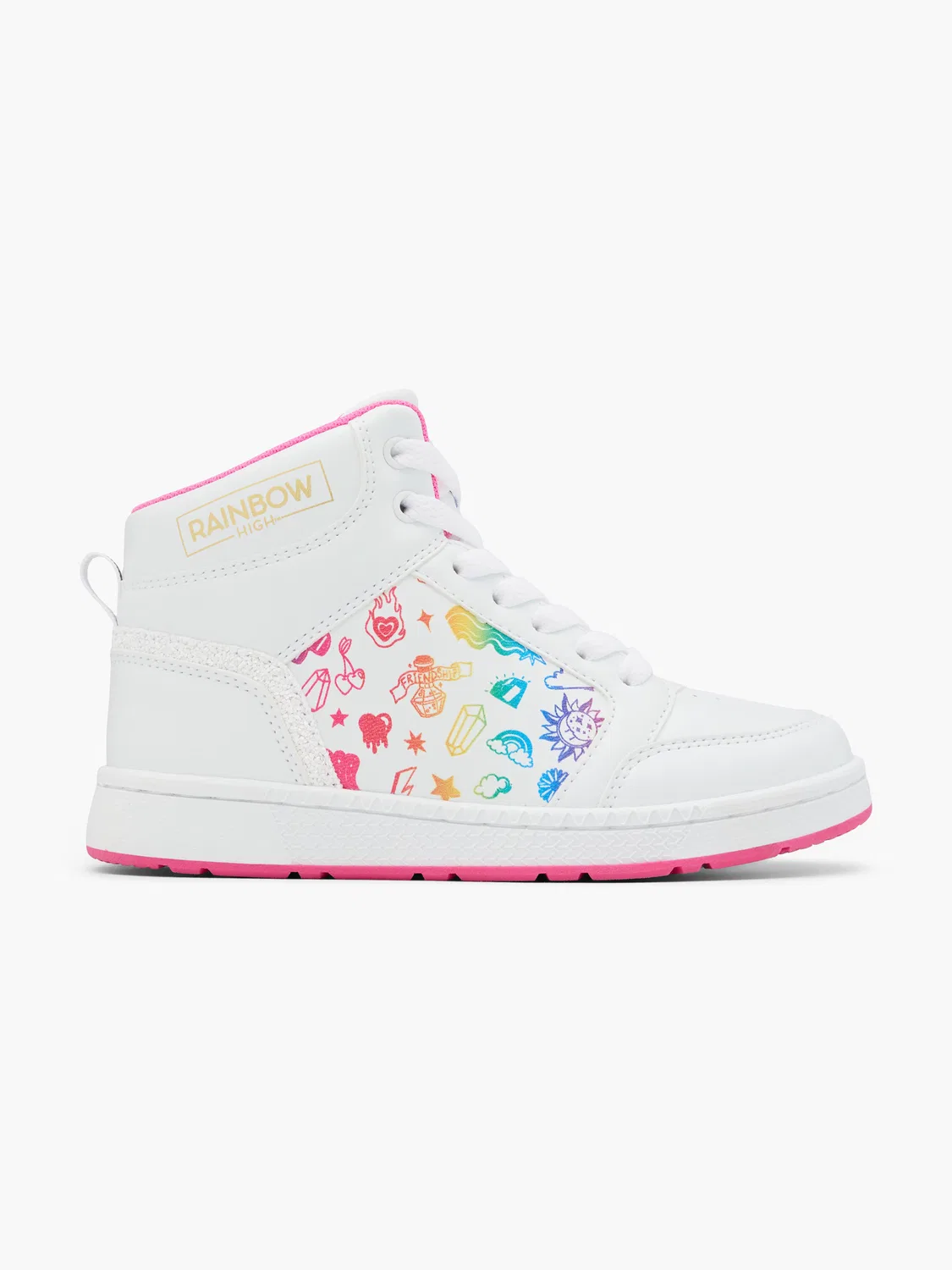 Детские высокие кеды Rainbow High, белый