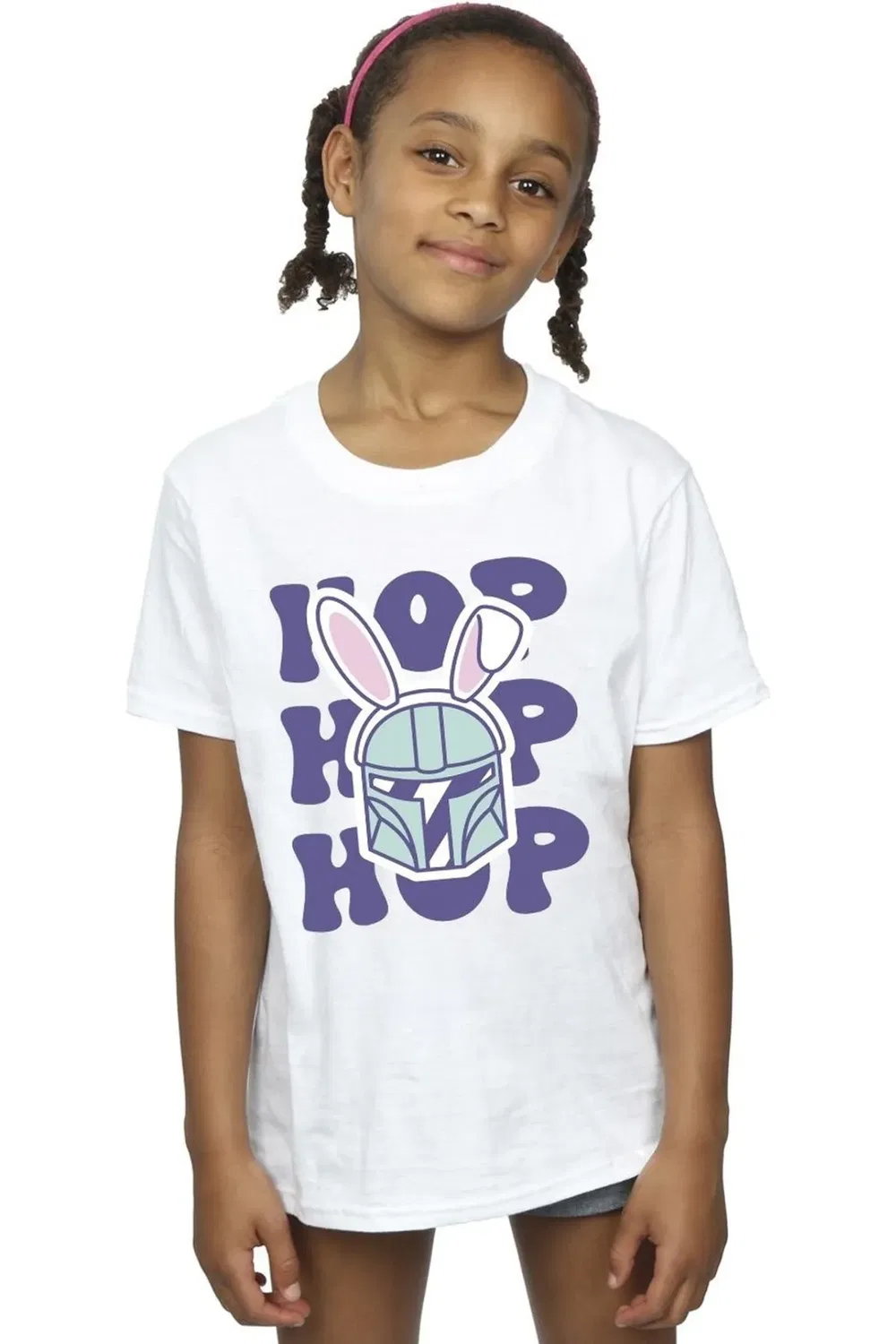 Футболка с принтом The Mandalorian Hop Into Easter, Star Wars, White