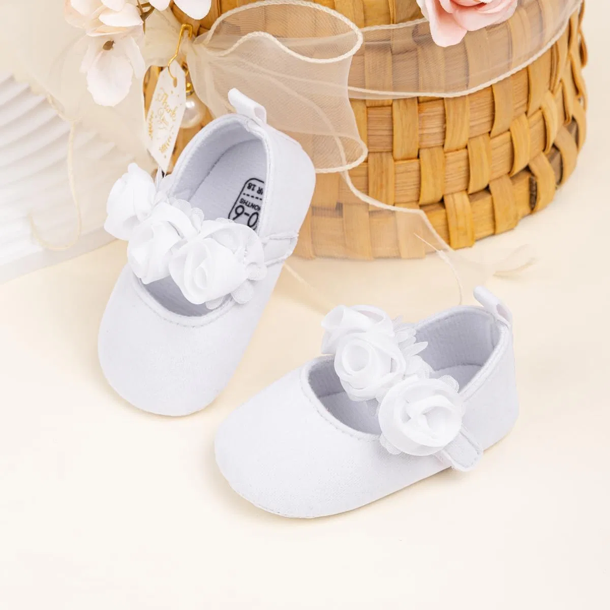 Детские туфли Мэри Джейн для девочек HsdsBebe, Cotton White — фото 4