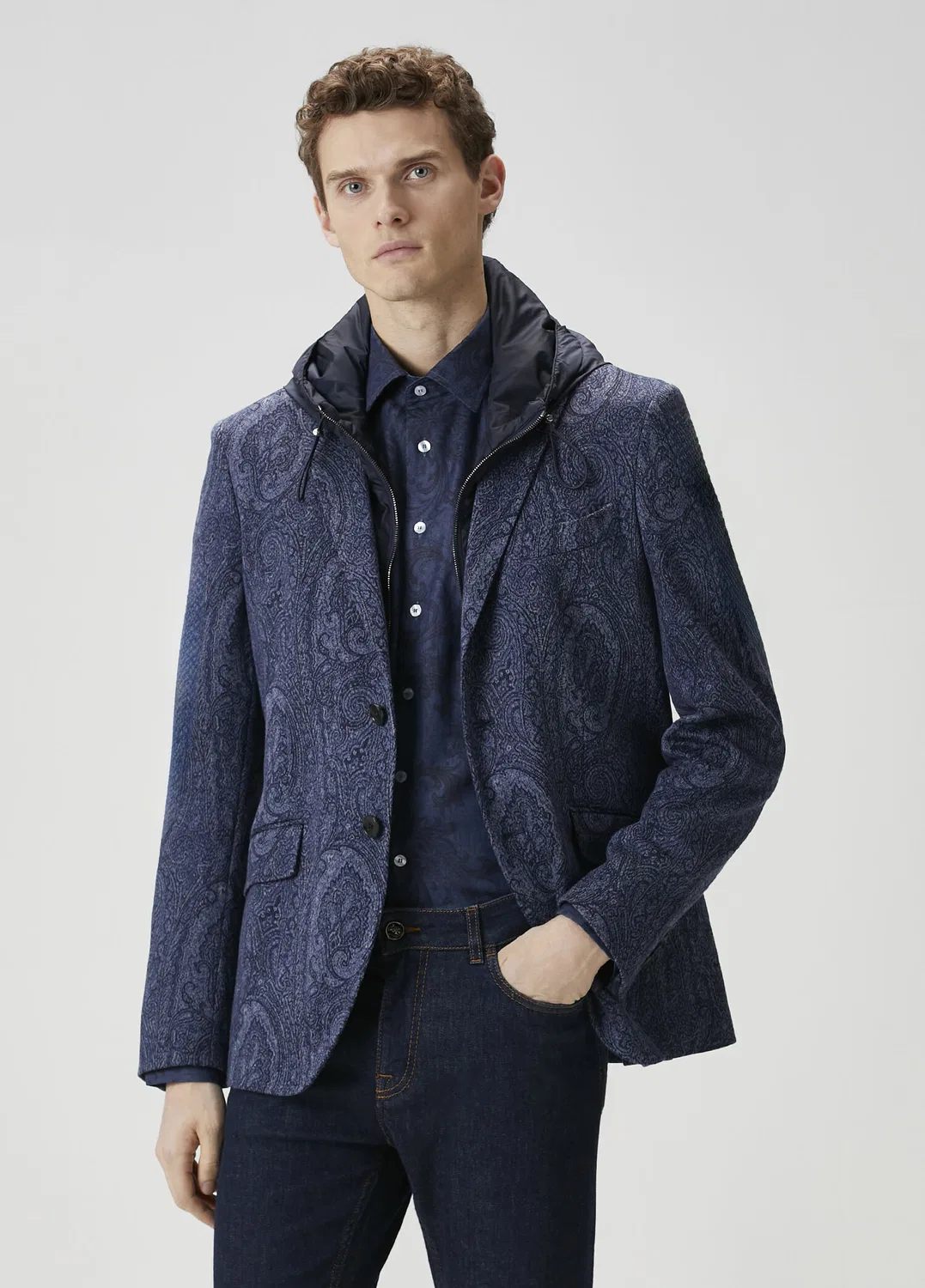 Классический пиджак Etro, navy