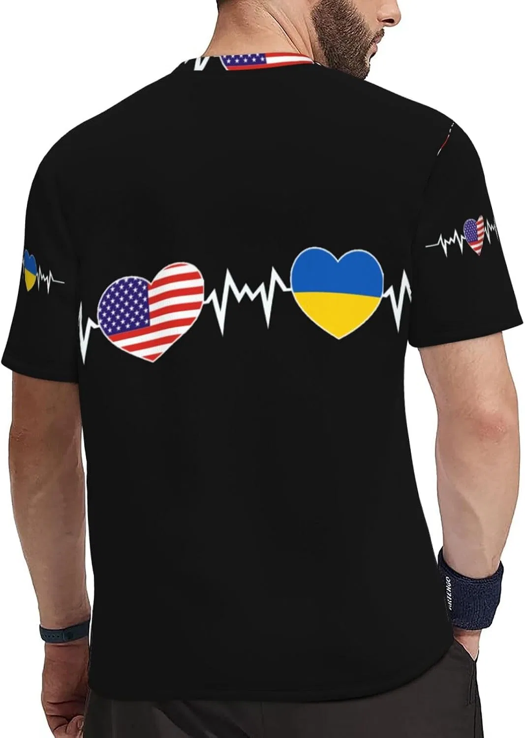 Мужская быстросохнущая футболка с сетчатой тканью Classic, Black — фото 4