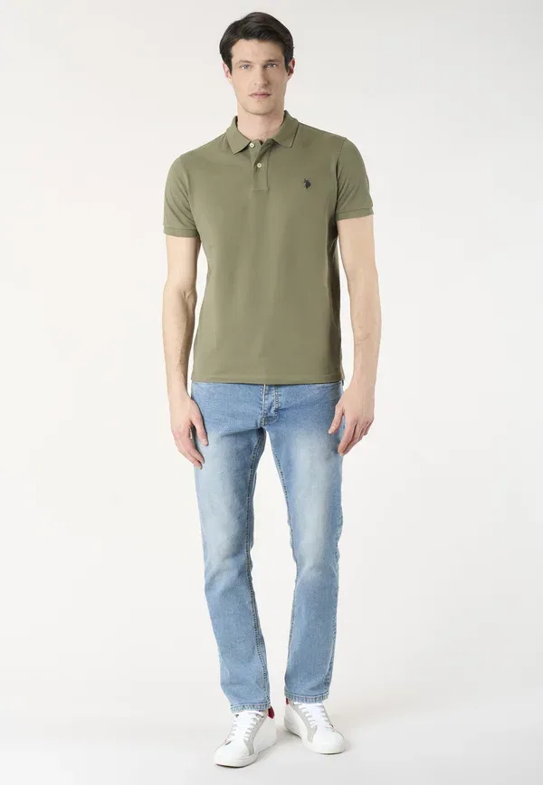 Футболка поло из хлопка Polo shirt U.S. Polo Assn., зеленый — фото 2