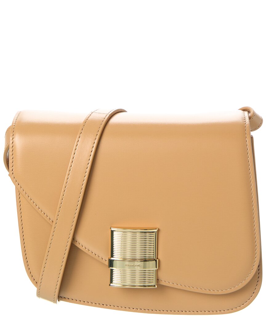 

Маленькая кожаная сумка через плечо Ferragamo Fiamma Salvatore Ferragamo, коричневый
