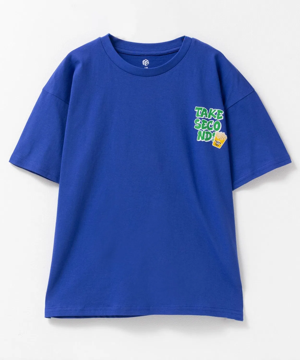 Детская футболка для мальчиков с принтом Big Food Logo Mac-House, Royal Blue — фото 2