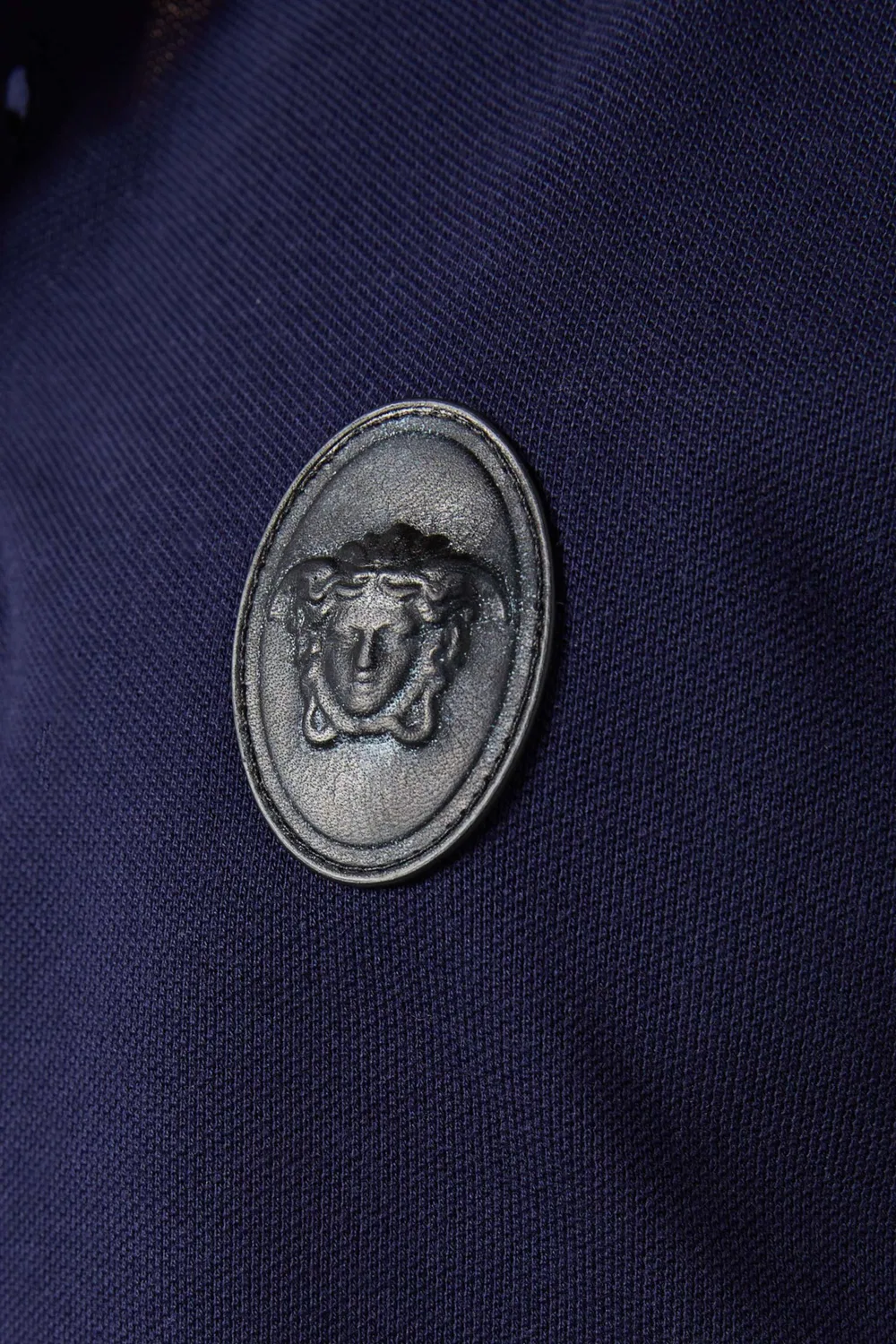 Поло хлопковое пике Versace — фото 4