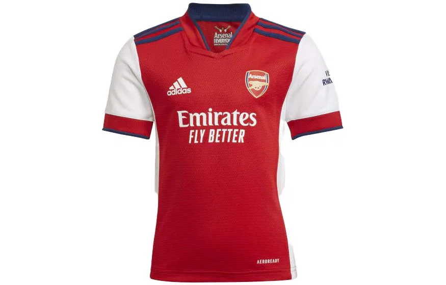 Детский спортивный комплект с V-образным вырезом Adidas, Scarlet/White — фото 3