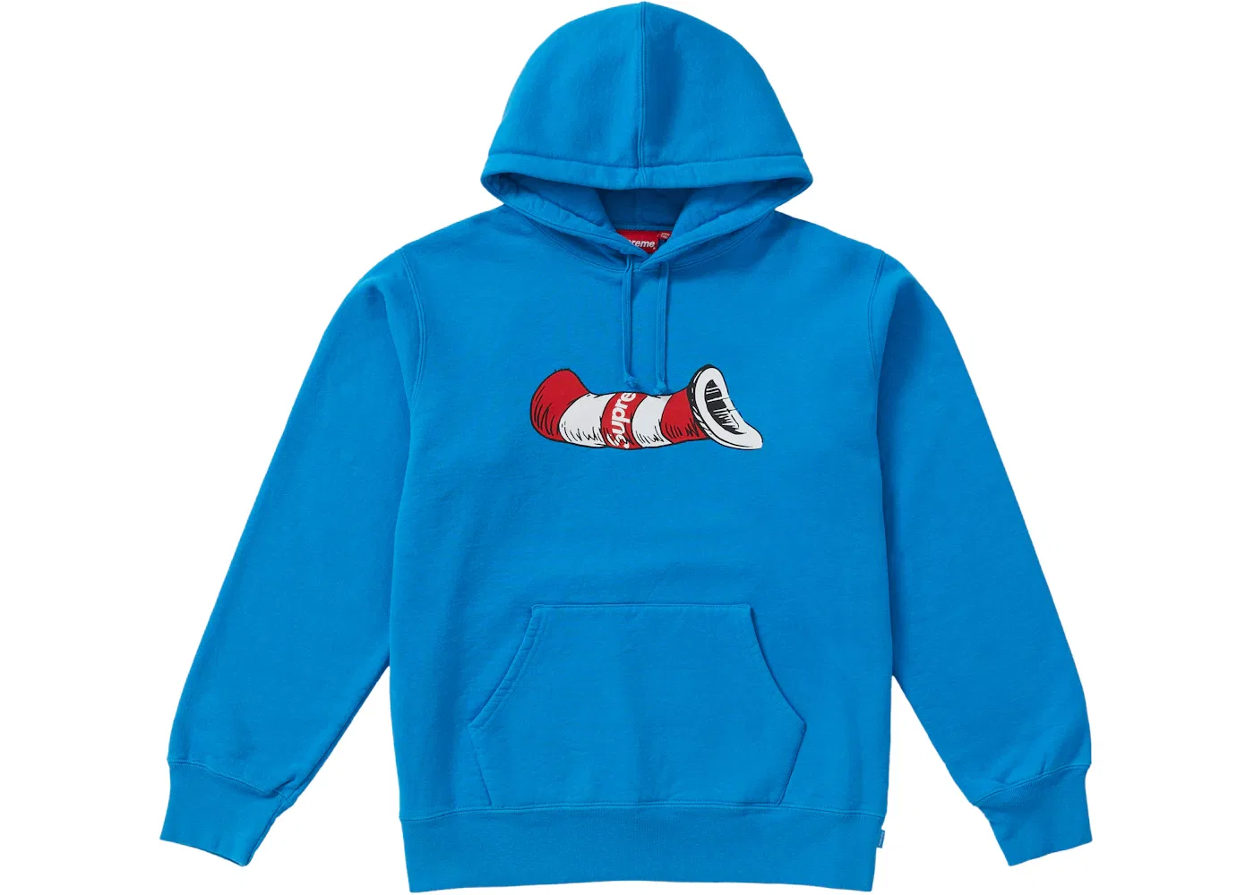 Мужской свитшот с капюшоном с принтом Sweatshirt Supreme, Bright Royal