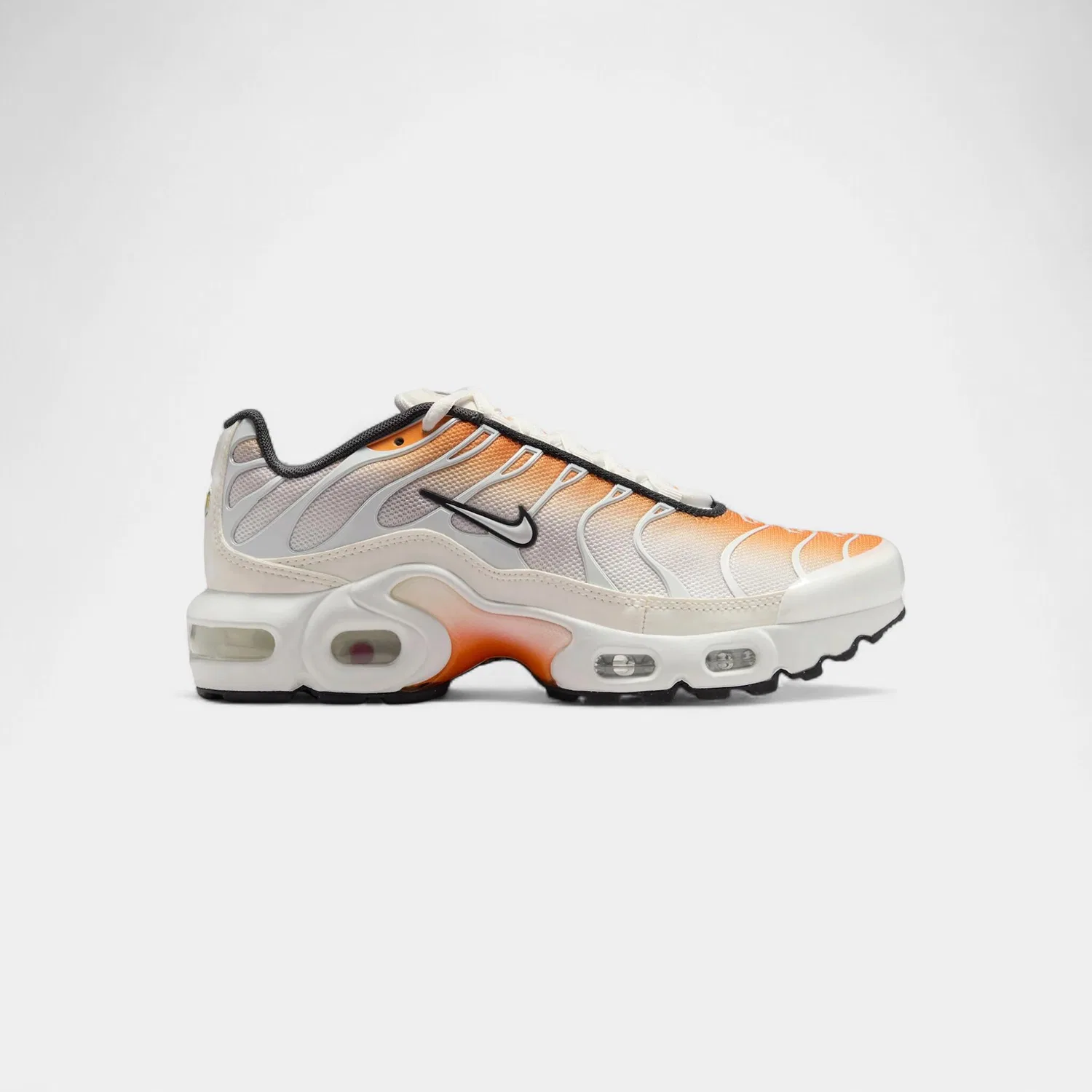 Детские кроссовки с амортизацией Nike Air Max Plus Orange Peel Summit White Anthracite Vast Grey, Orange
