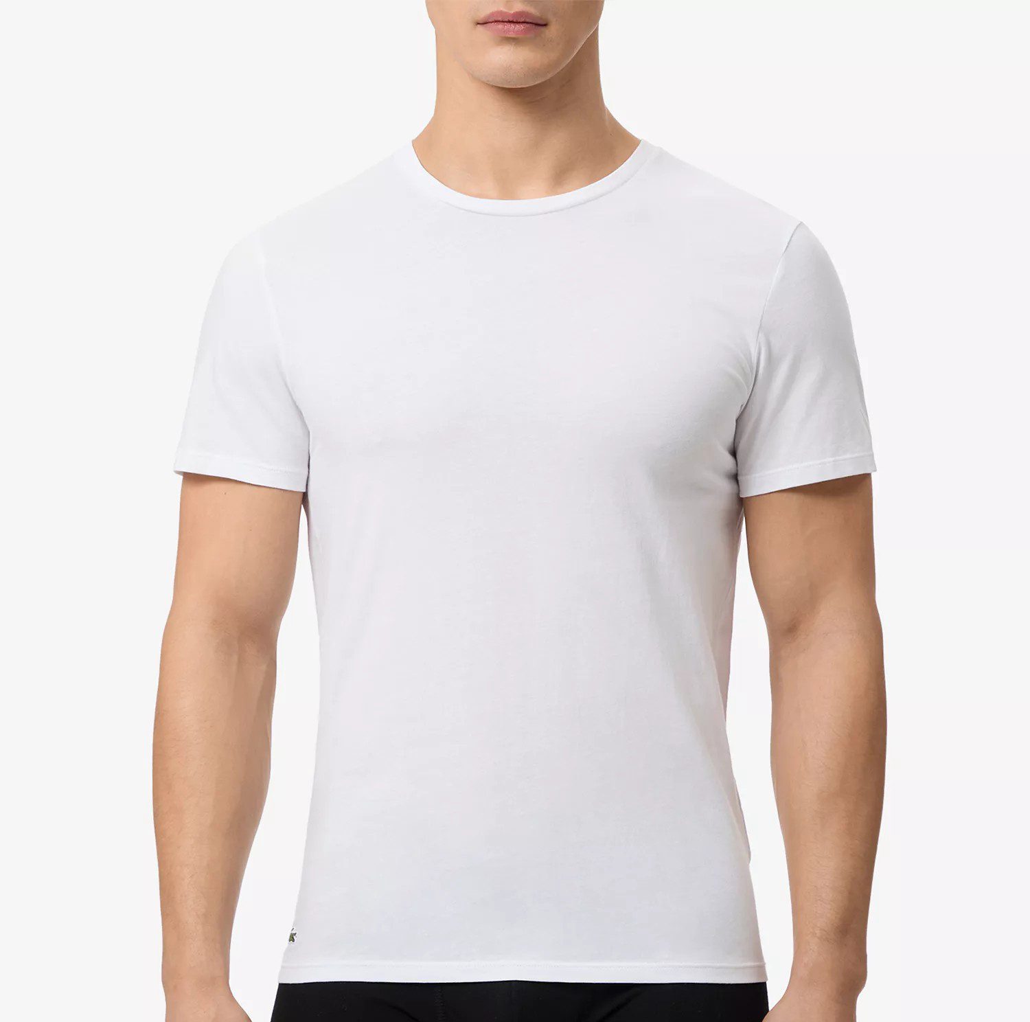 Комплект футболок Lacoste Slim-Fit Crewneck, 5 предметов, черный/белый/бежевый/коричневый — фото 2