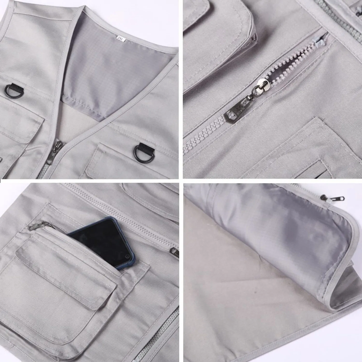 Мужской жилет с множеством карманов Classic Multi Pocket Jacket, camo — фото 4