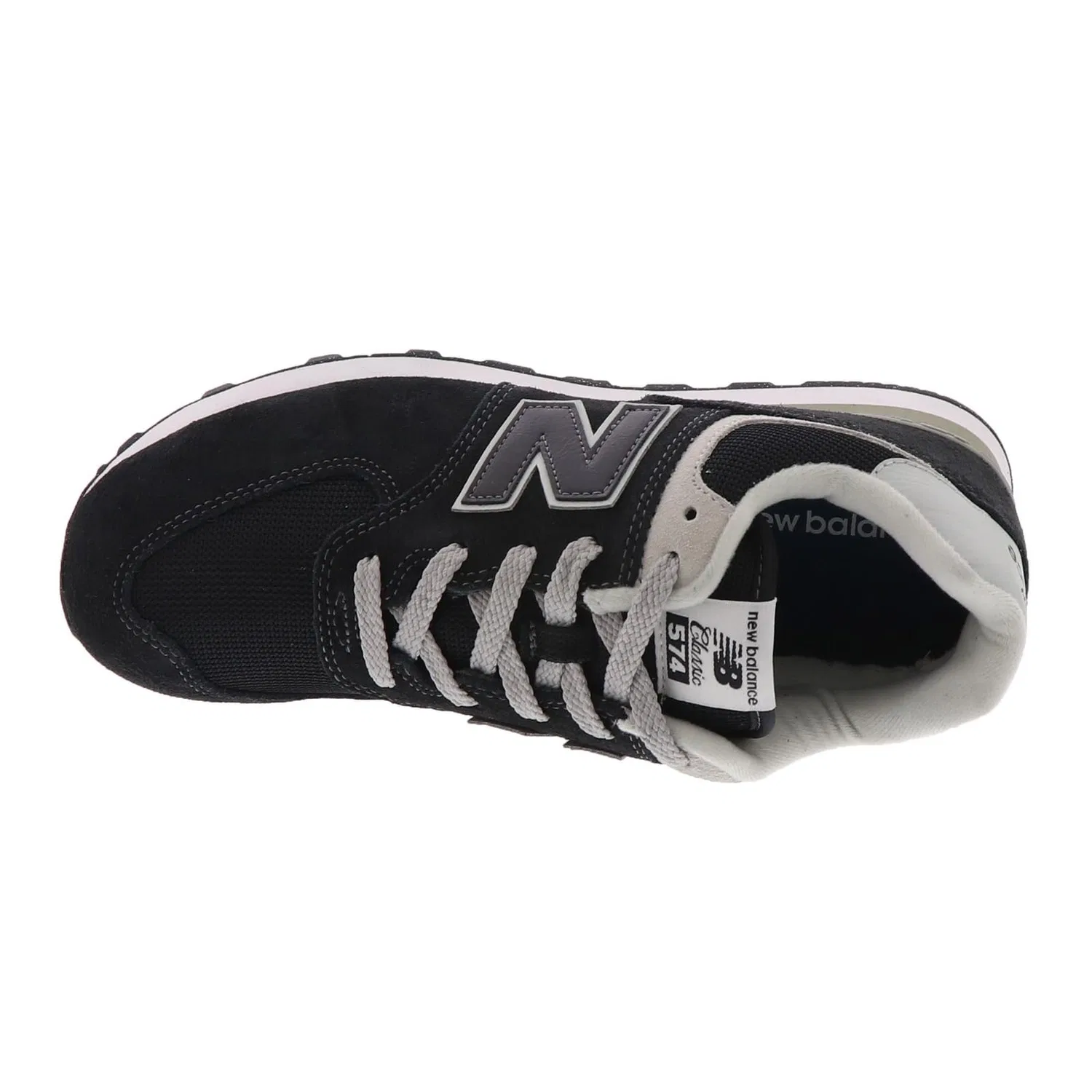 Детские кроссовки для девочек с принтом New Balance 574 Heritage Vintage Pack, Black Black Evb 01 — фото 3
