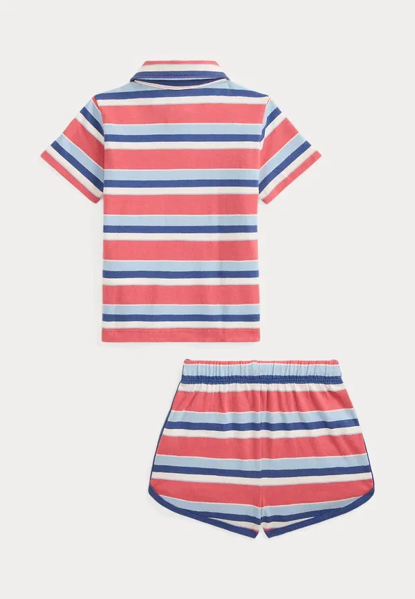 Комплект из поло и шорт с полоской Polo Ralph Lauren, мультиколор — фото 2