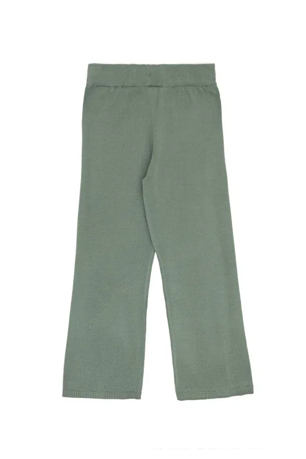Детские брюки для девочек широкие вязаные U.S. Polo Assn., Mint — фото 3
