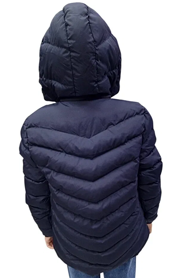 Детское пальто для мальчиков с длинным рукавом Irem Çocuk Giyim, Navy Blue — фото 3