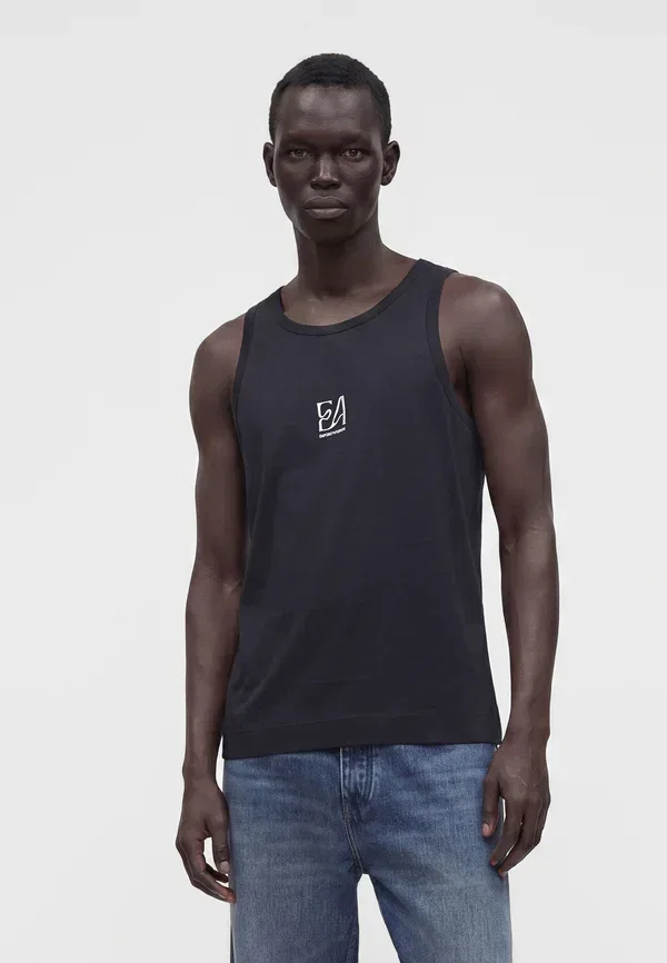 Майка Emporio Armani, темно-синий