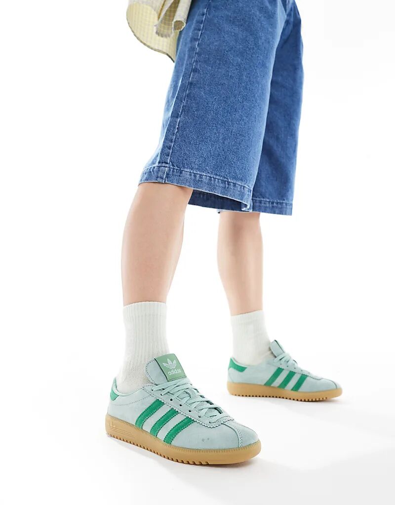 Кроссовки Bermuda зеленого цвета adidas Originals — фото 3