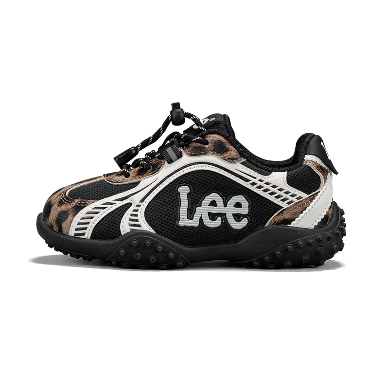 Детские кроссовки для бега с принтом леопарда Lee Kids, Leopard Print Black