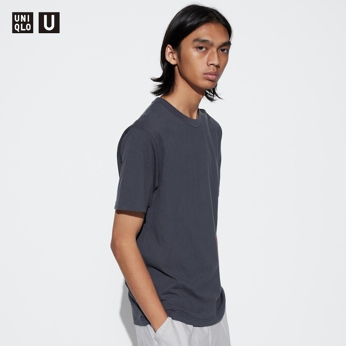 

Футболка Uniqlo U Crew Neck, серый