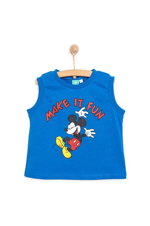 Детская футболка для мальчиков хлопковая Mickey Mouse Athlete Disney, Blue