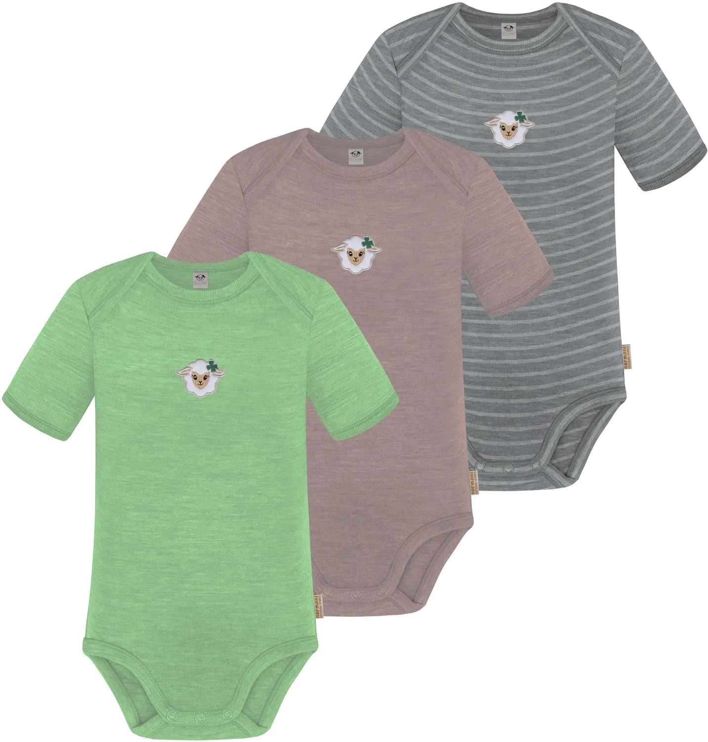 Боди-комбинезон с коротким рукавом комплект из 3 штук Tauranga Normani Outdoor Sports, серый