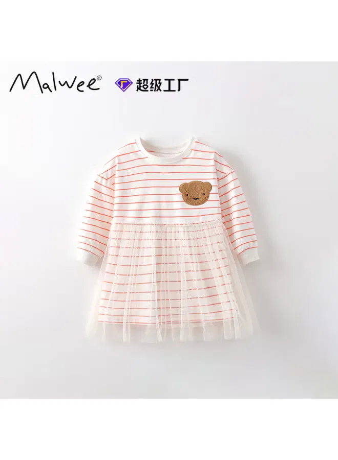 Платье с длинным рукавом Malwee, полосатое