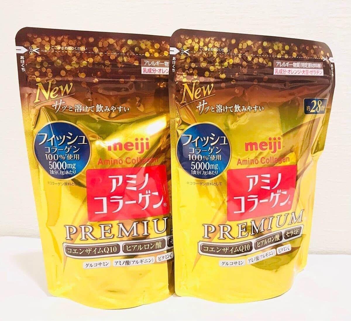 

Коллаген Meiji Amino Premium Refill, 2 упаковки