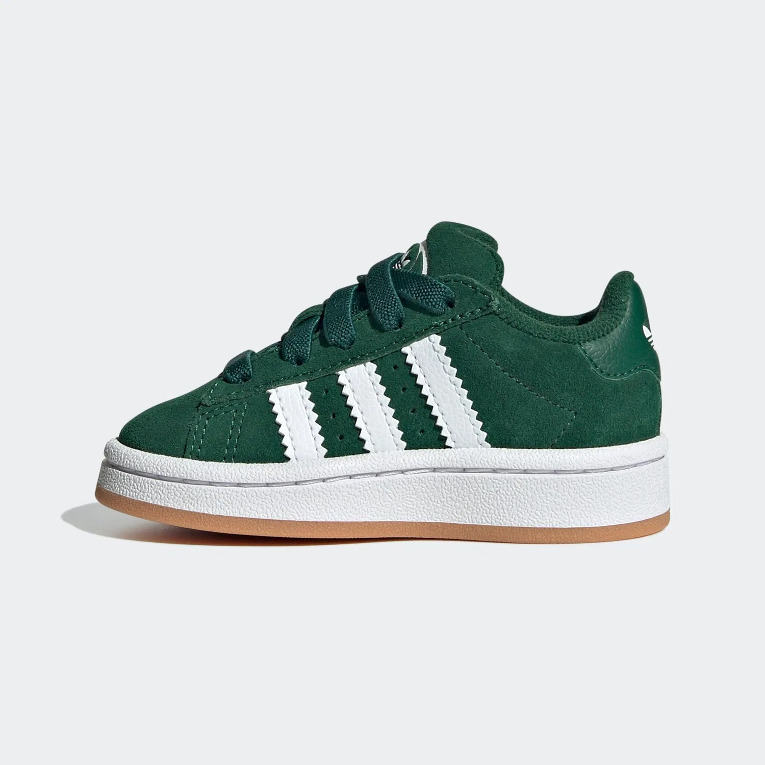 Детские кроссовки с тремя полосками Adidas Originals, Dark Green/White/Gum — фото 3