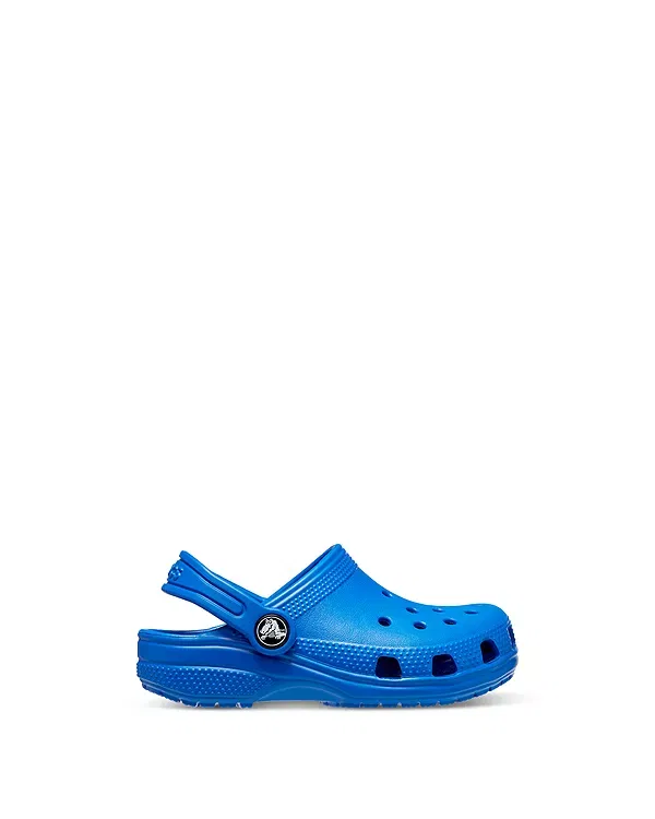 Детские сабо для девочек с перфорацией Crocs, синий — фото 3