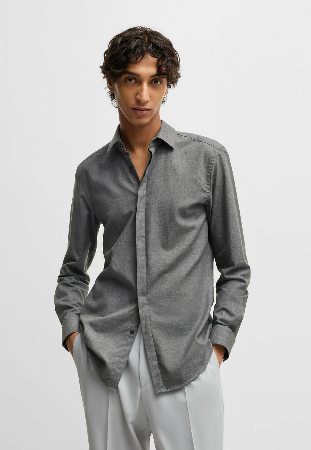 

Рубашка KENNO HUGO, светло-серый