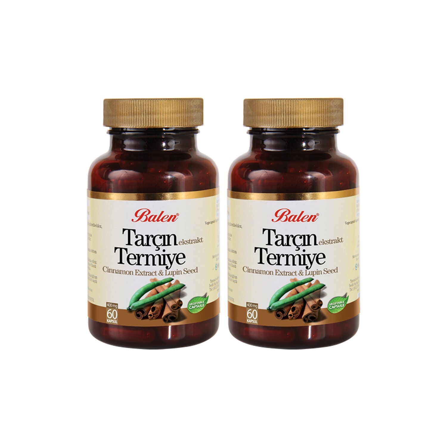 

Добавка Balen Tarcin & Thermiye 400 мг, 2 упаковки по 60 капсул