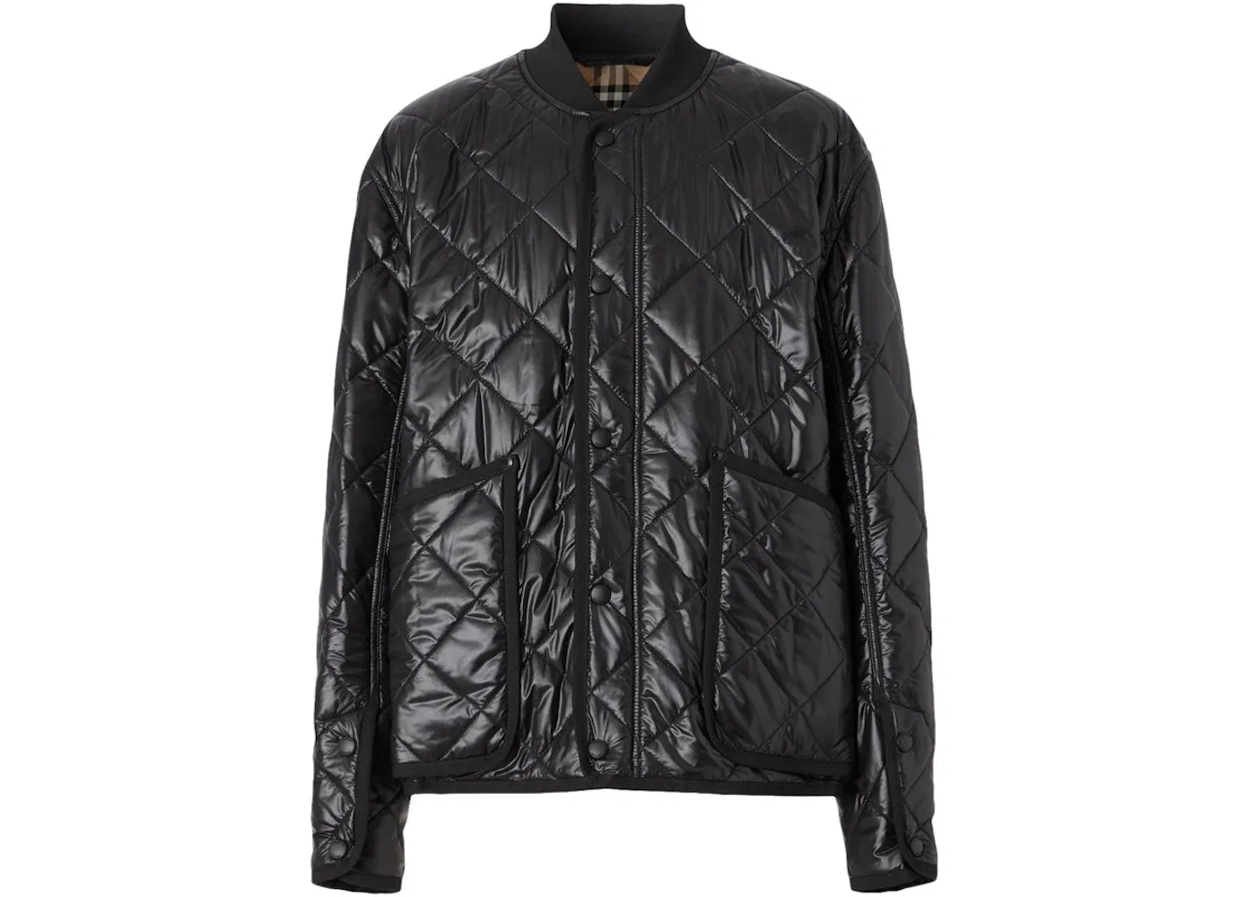 Мужская куртка-бомбер стеганая York Quilted Burberry, Black