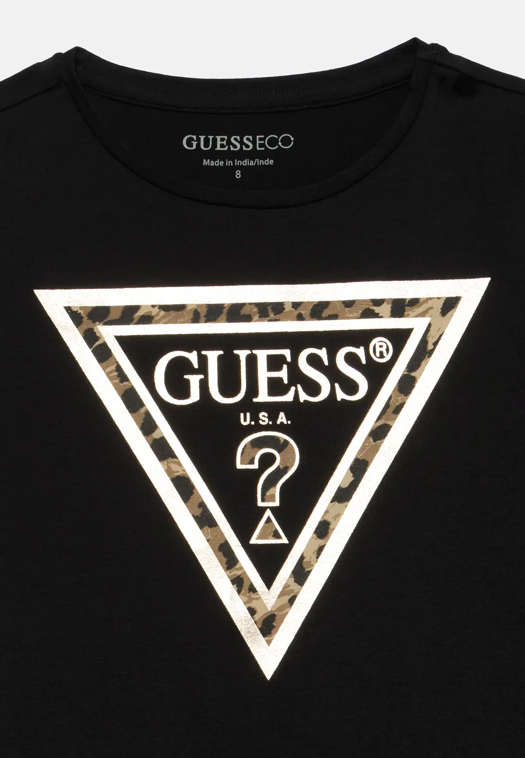 Футболка с длинными рукавами с логотипом Junior Guess, Jet Black — фото 4
