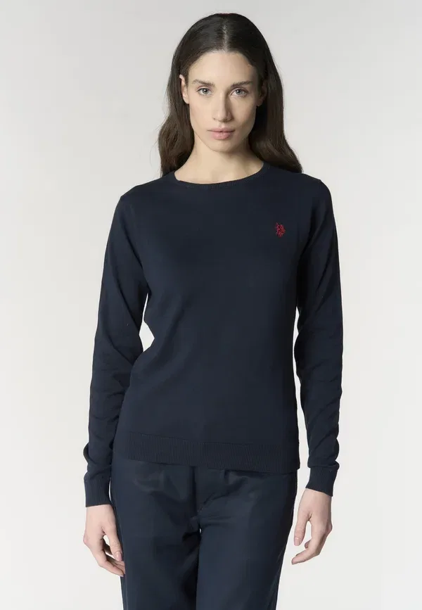 Джемпер из хлопка Jumper U.S. Polo Assn., Blu, синий