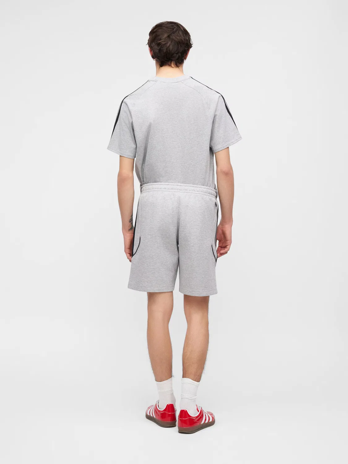 Шорты Adidas Originals свободного кроя Spacer Teamgeist 26, серый — фото 3