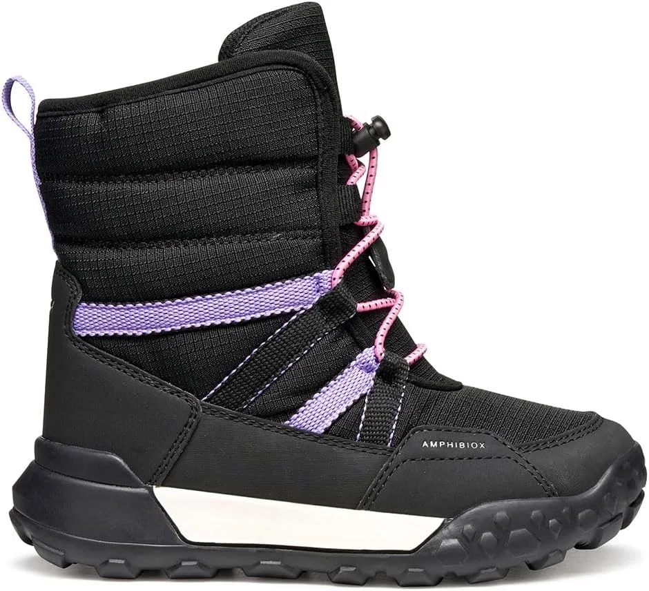 Детские ботинки для девочек J Trekkyup Girl B Ab Geox, Black Lilac