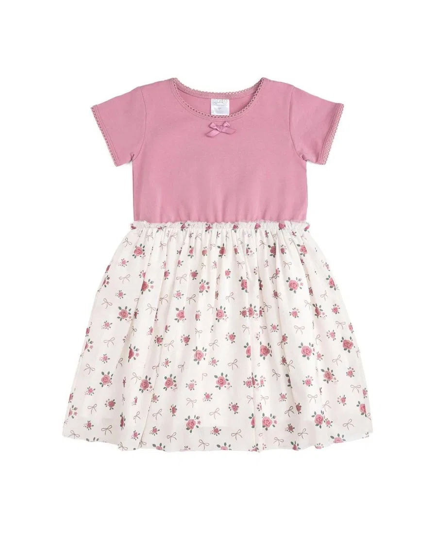 Платье с цветочной юбкой Sweet Wink, Multicolor