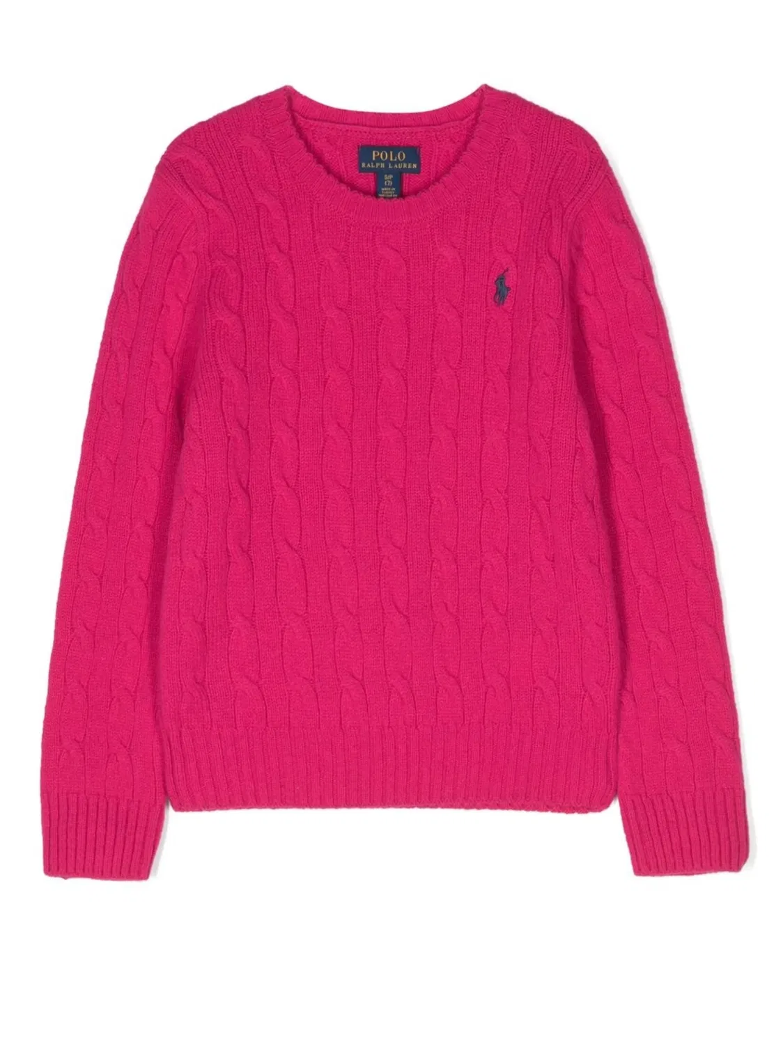Polo Ralph Lauren Розовый кабельный джемпер с логотипом