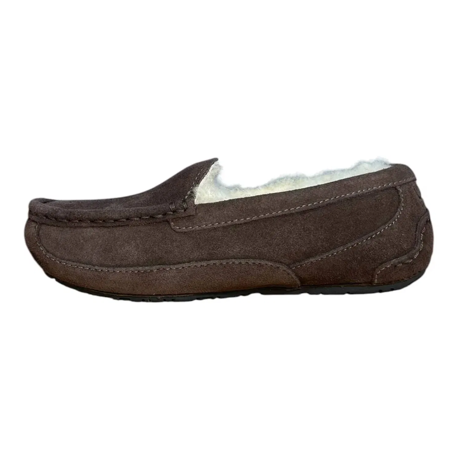 Детские тапочки-мокасины для мальчиков Ascot UGG, Espresso — фото 2