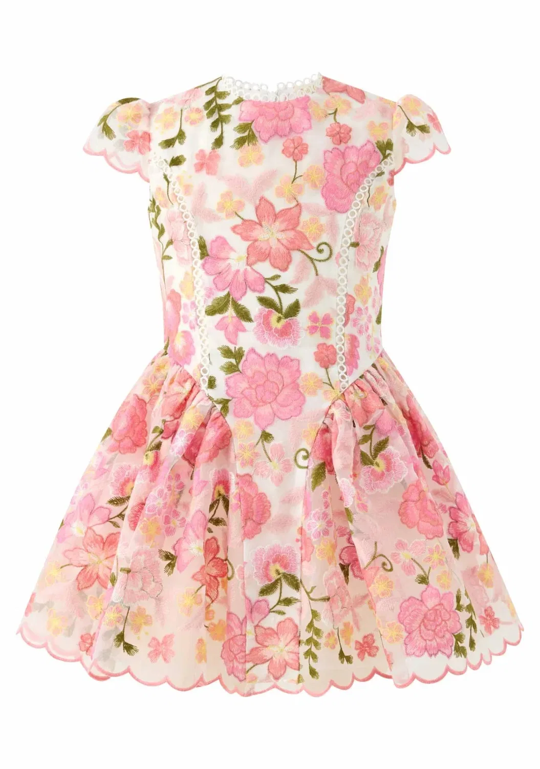 Детское платье для девочек с вышивкой Avery Embroidered Mini MARLO, Floral — фото 2