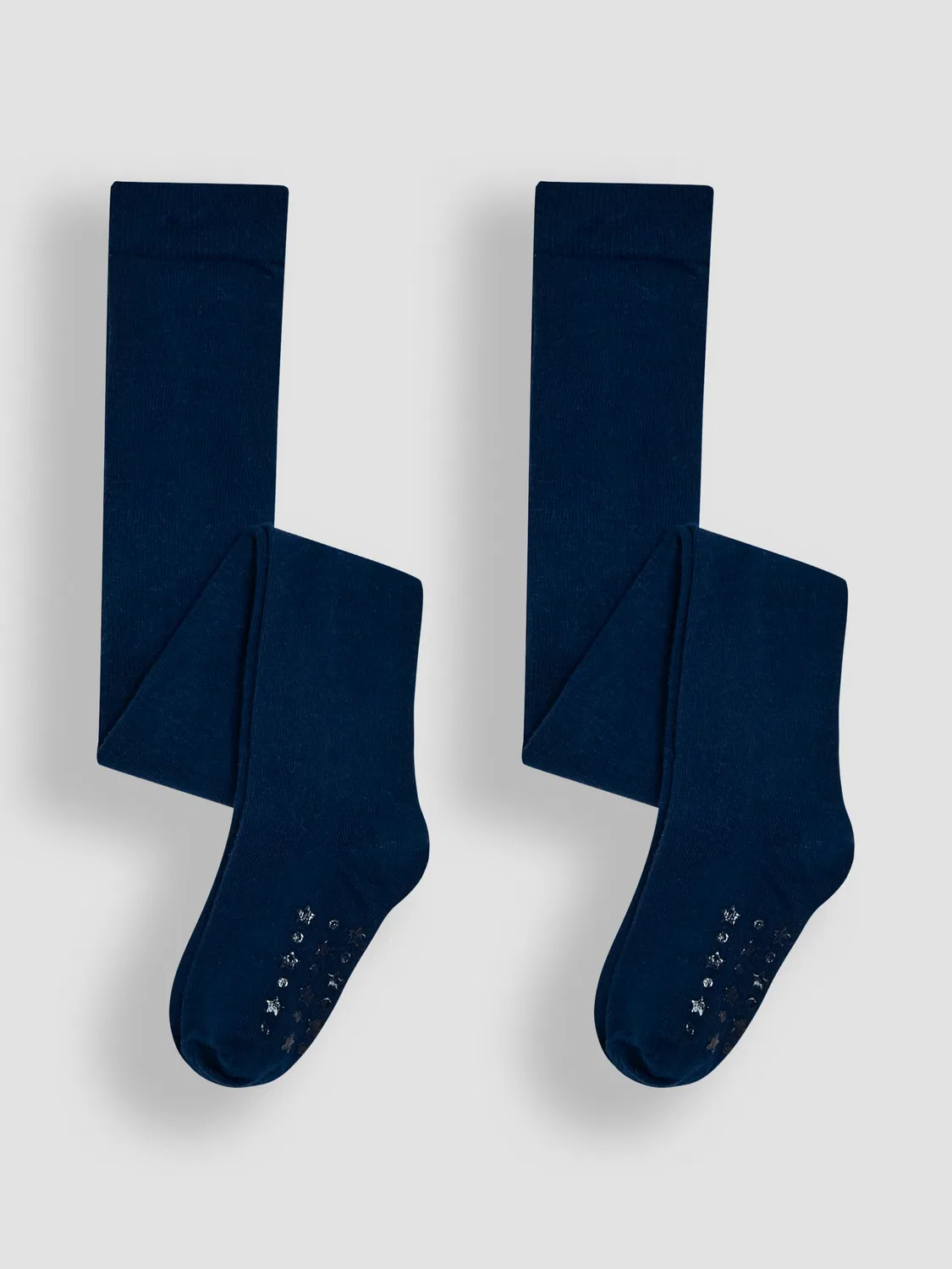 Колготки хлопковые 2 пары, Navy Blue, JoJo Maman Bébé
