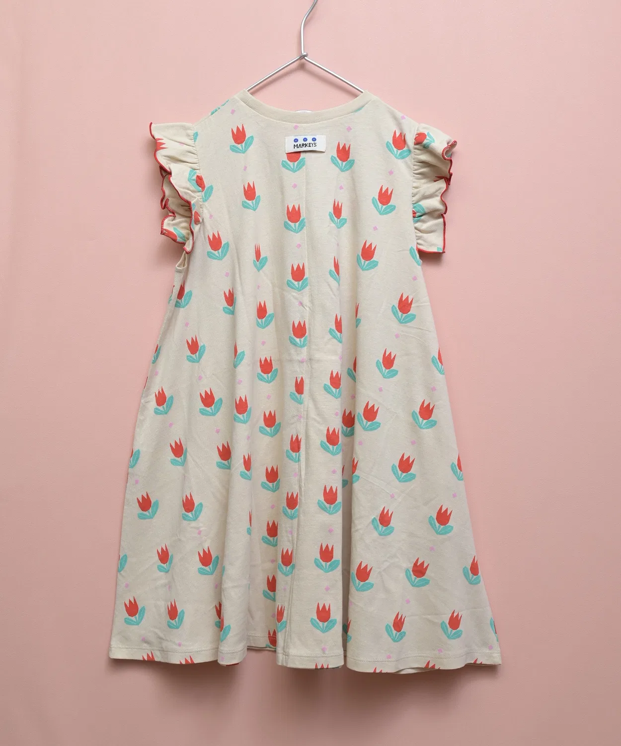 Детское платье без рукавов с рюшами MARKEY'S, Light Blue — фото 3