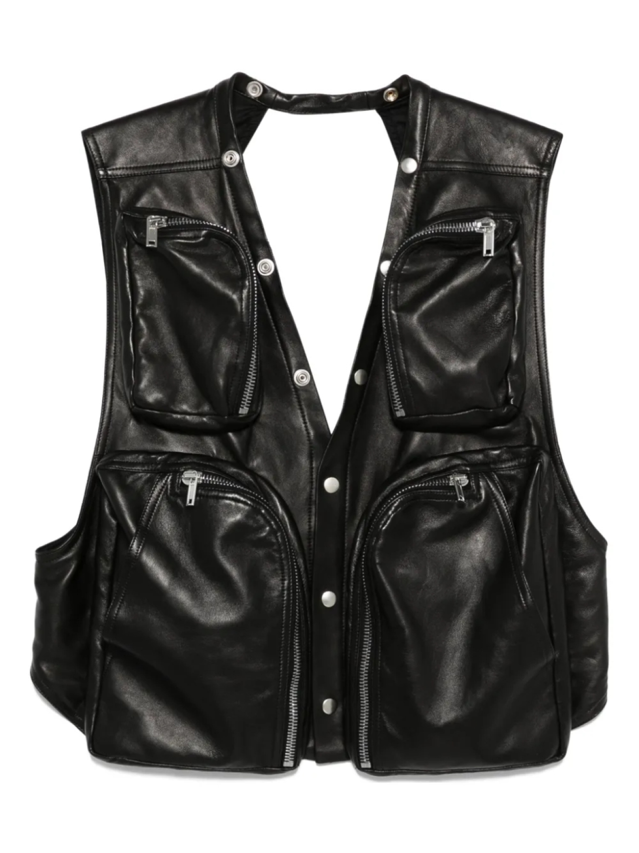 

Кожаный жилет Rick Owens, черный