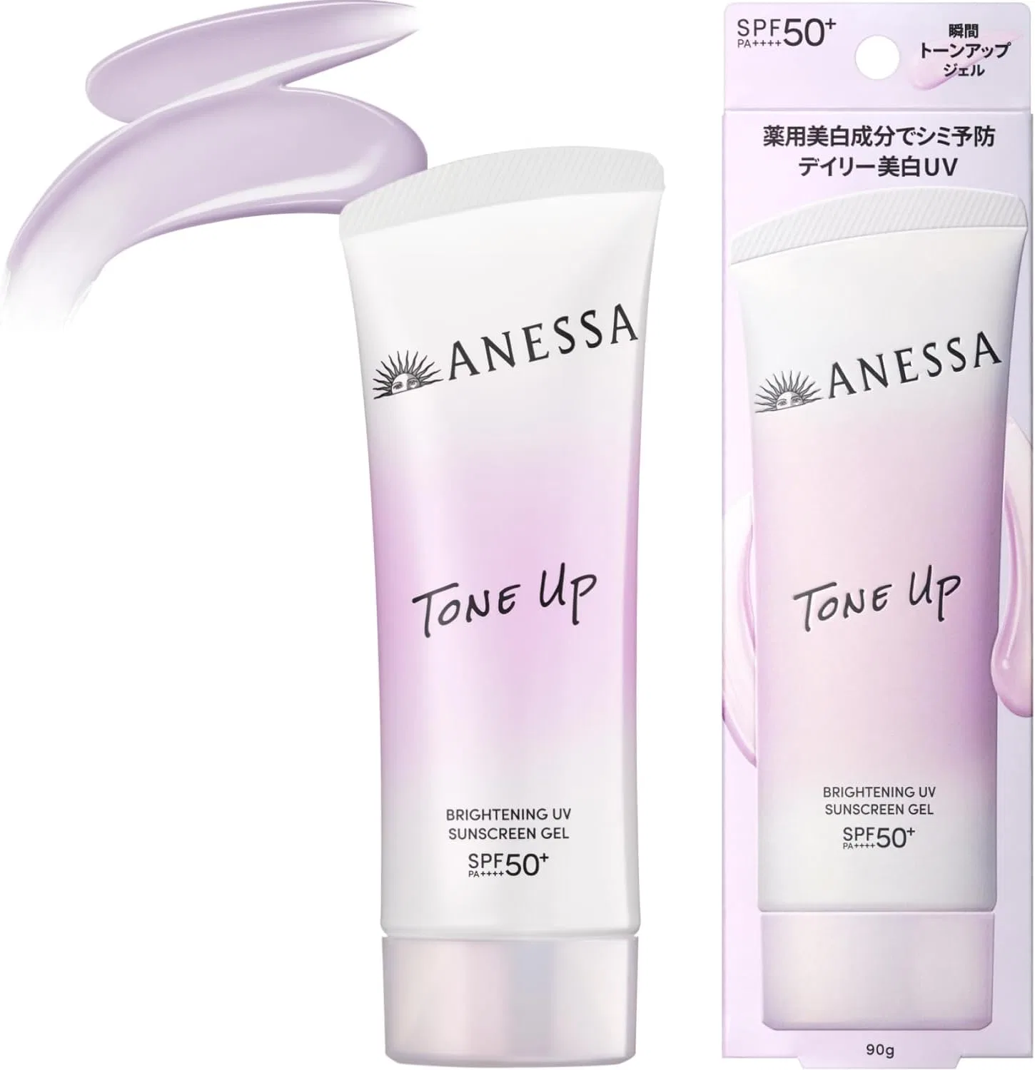 Солнцезащитный гель ANESSA Brightening UV Gel NA 90 г белый флоральный аромат