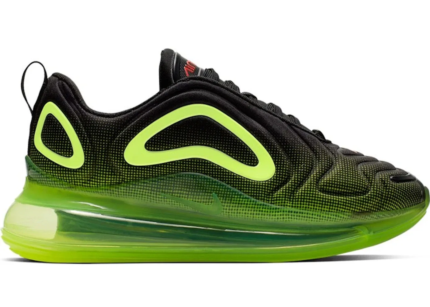 Детские кроссовки Lifestyle Nike Air Max 720, Black/Bright Crimson-Volt