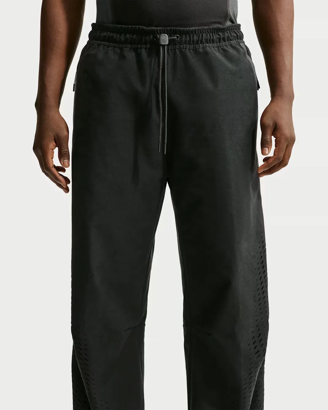 Мужские брюки Dri-FIT Shori Knit с открытым низом Nike Tech, Black/Black — фото 2
