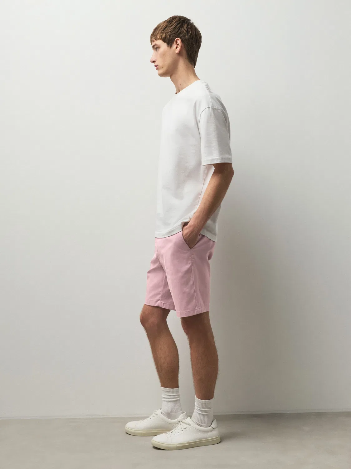 Шорты чинос, slim fit, Pink Next — фото 2
