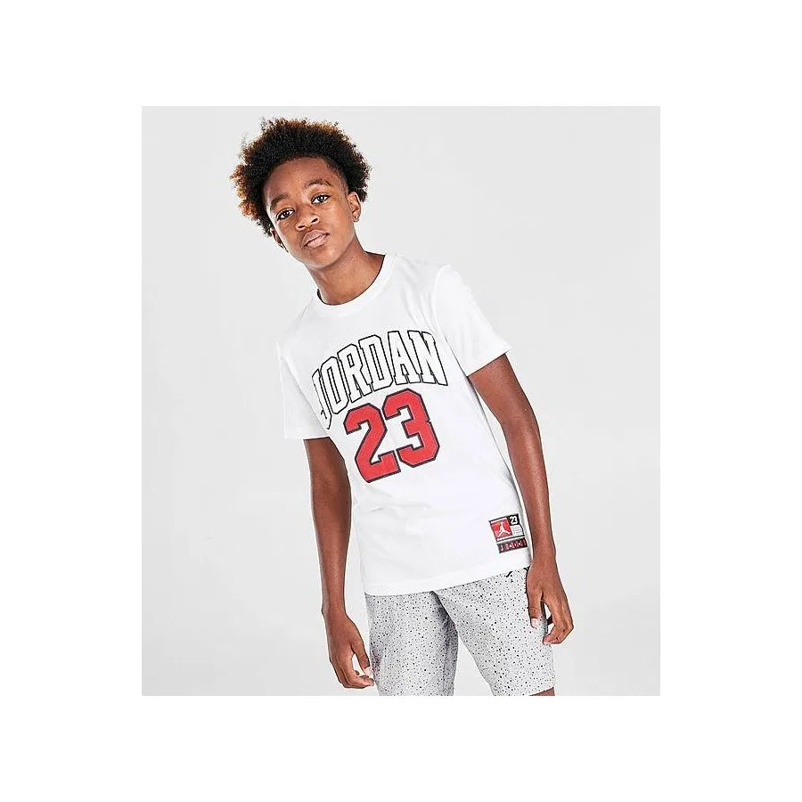 Детская футболка с длинным рукавом Jordan Jdb Practice Flight Nike, Черный — фото 3